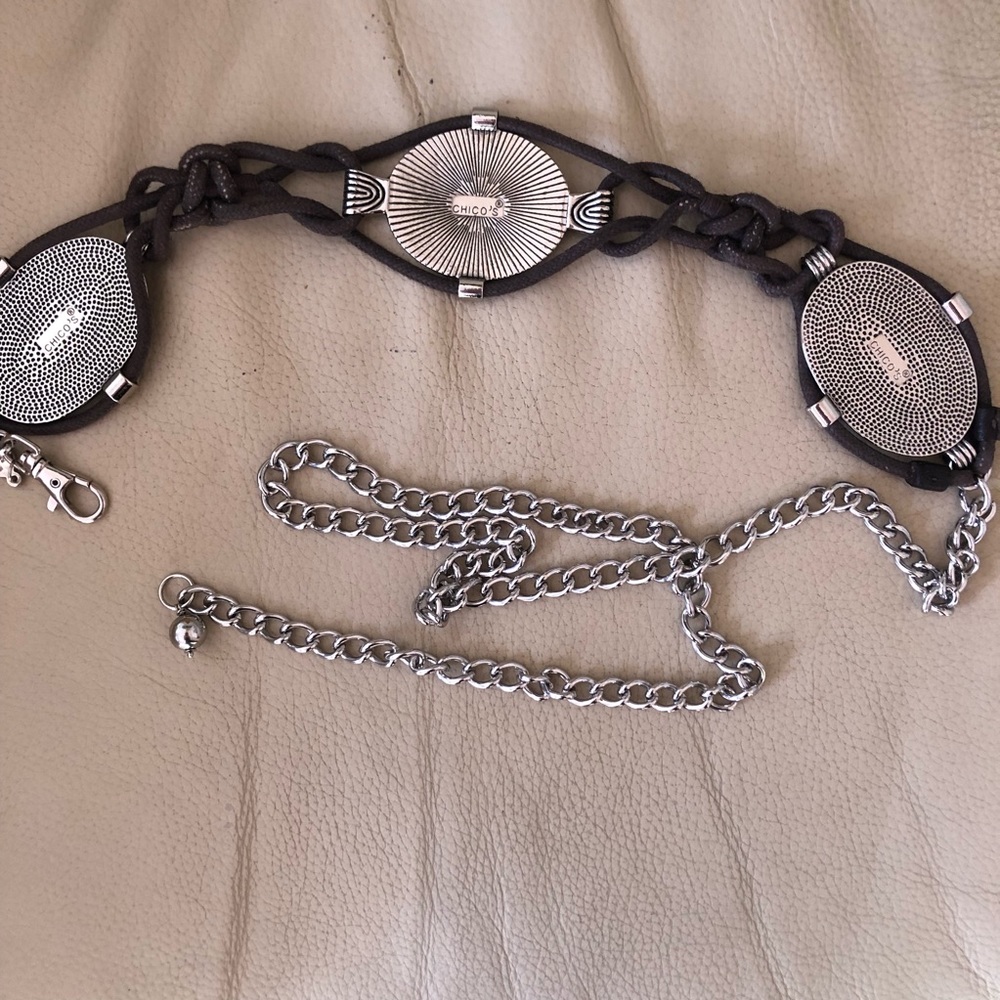 ❤️Chico’s Metallic Belt - Picture 2 of 2